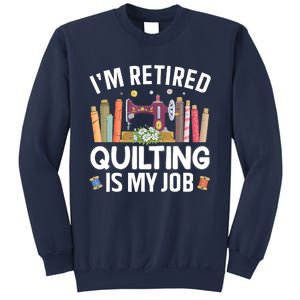 Cool Quilting Art Mom Grandma Stitch Sewer Quilter Sweatshirt