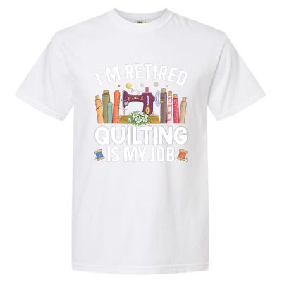 Cool Quilting Art Mom Grandma Stitch Sewer Quilter Garment-Dyed Heavyweight T-Shirt