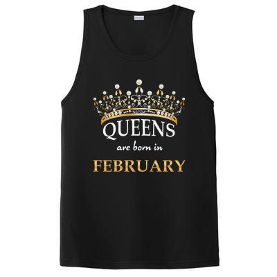 Cute Queens Are Born In February Birthday Wo Gift PosiCharge Competitor Tank