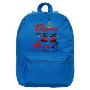 Cute Queens Are Born On August 28th Virgo Birthday Gift 16 in Basic Backpack