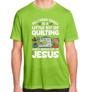 Cool Quilting Art Sewing Quilt Lover Quilter Adult ChromaSoft Performance T-Shirt