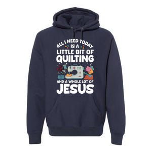 Cool Quilting Art Sewing Quilt Lover Quilter Premium Hoodie