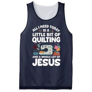 Cool Quilting Art Sewing Quilt Lover Quilter Mesh Reversible Basketball Jersey Tank