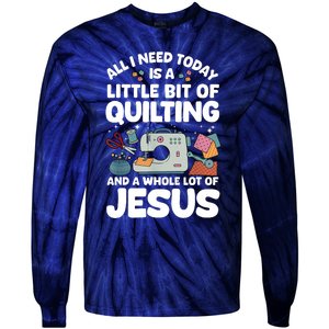 Cool Quilting Art Sewing Quilt Lover Quilter Tie-Dye Long Sleeve Shirt