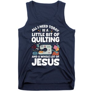 Cool Quilting Art Sewing Quilt Lover Quilter Tank Top