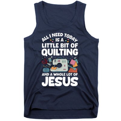 Cool Quilting Art Sewing Quilt Lover Quilter Tank Top