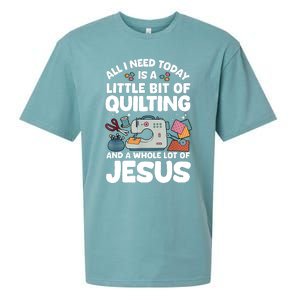 Cool Quilting Art Sewing Quilt Lover Quilter Sueded Cloud Jersey T-Shirt