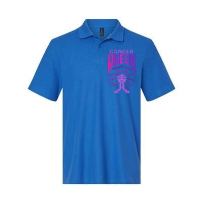 Cancer Queen African American Purple Horoscope Facts Gift Softstyle Adult Sport Polo