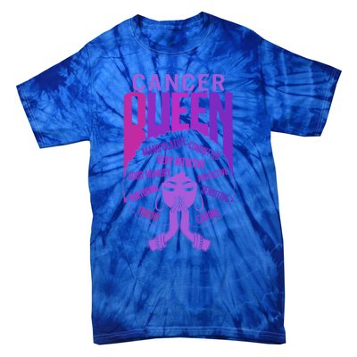 Cancer Queen African American Purple Horoscope Facts Gift Tie-Dye T-Shirt