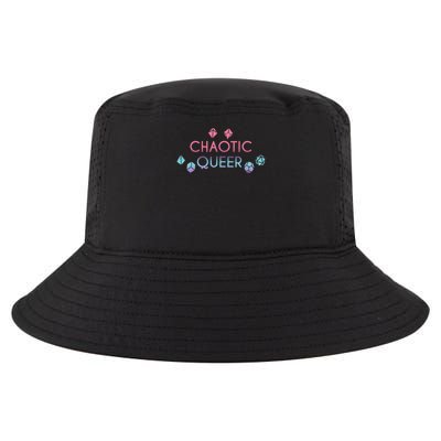 Chaotic Queer Alignment Dice D20 Nerdy Tabletop Adventure Cool Comfort Performance Bucket Hat