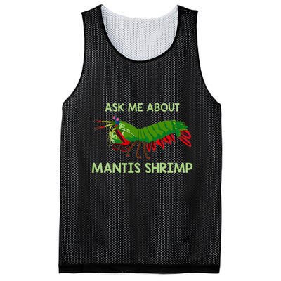 Crustacean Quote Ask Me About Mantis Shrimp Mesh Reversible Basketball Jersey Tank