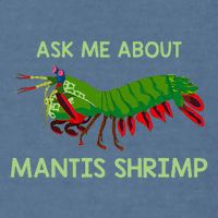 Crustacean Quote Ask Me About Mantis Shrimp Garment-Dyed Sweatshirt