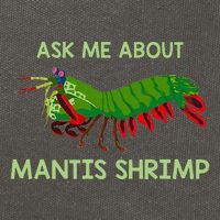 Crustacean Quote Ask Me About Mantis Shrimp Cotton Canvas Backpack