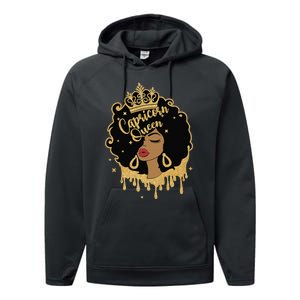 capricorn queen birthday for  capricorn zodiac Performance Fleece Hoodie