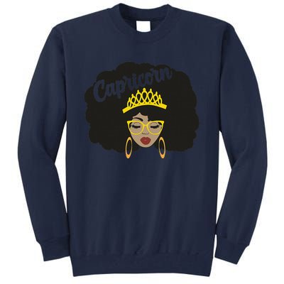  Capricorn Queen Black  Magic Afro Dope Black History Tee  Tall Sweatshirt