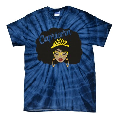  Capricorn Queen Black  Magic Afro Dope Black History Tee  Tie-Dye T-Shirt