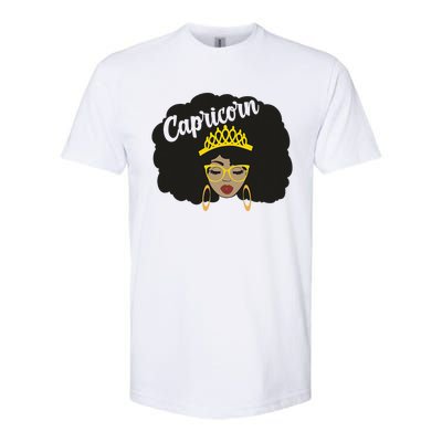  Capricorn Queen Black  Magic Afro Dope Black History Tee  Softstyle CVC T-Shirt