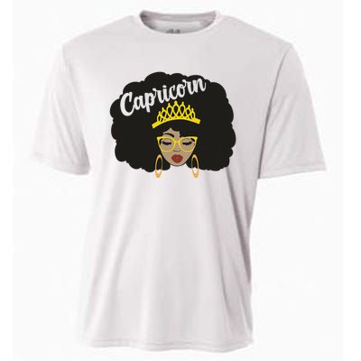  Capricorn Queen Black  Magic Afro Dope Black History Tee  Cooling Performance Crew T-Shirt