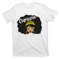  Capricorn Queen Black  Magic Afro Dope Black History Tee  T-Shirt