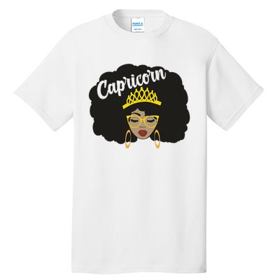  Capricorn Queen Black  Magic Afro Dope Black History Tee  Tall T-Shirt