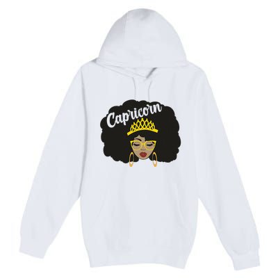  Capricorn Queen Black  Magic Afro Dope Black History Tee  Premium Pullover Hoodie