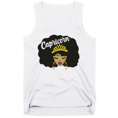  Capricorn Queen Black  Magic Afro Dope Black History Tee  Tank Top