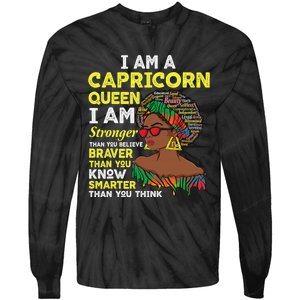 capricorn queen birthday for  capricorn zodiac Tie-Dye Long Sleeve Shirt