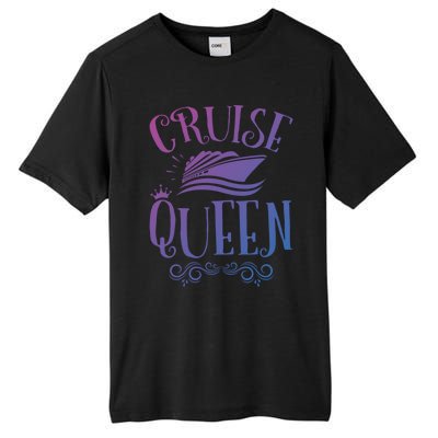 Cruise Queen Cruise Travel Cruising Gift Tall Fusion ChromaSoft Performance T-Shirt