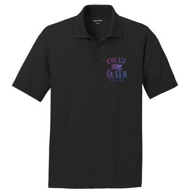 Cruise Queen Cruise Travel Cruising Gift PosiCharge RacerMesh Polo