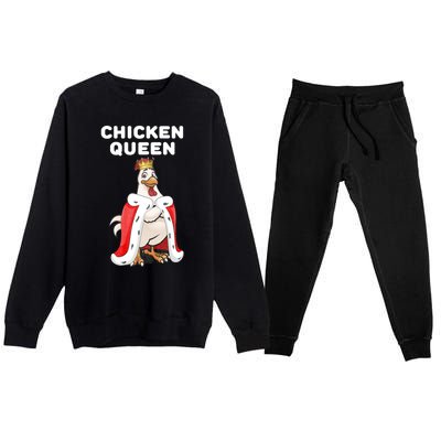 Chicken Queen Premium Crewneck Sweatsuit Set