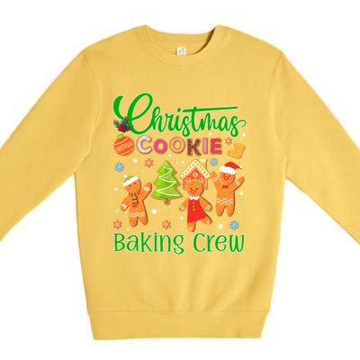 Christmas Quote Christmas Cookie Baking Crew Gift Premium Crewneck Sweatshirt