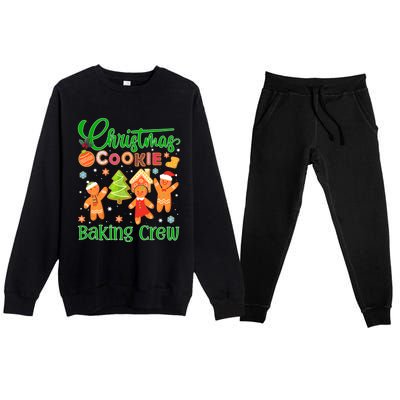 Christmas Quote Christmas Cookie Baking Crew Gift Premium Crewneck Sweatsuit Set