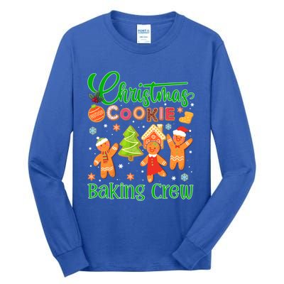 Christmas Quote Christmas Cookie Baking Crew Gift Tall Long Sleeve T-Shirt