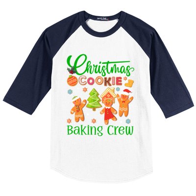 Christmas Quote Christmas Cookie Baking Crew Gift Baseball Sleeve Shirt