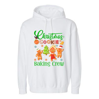 Christmas Quote Christmas Cookie Baking Crew Gift Garment-Dyed Fleece Hoodie