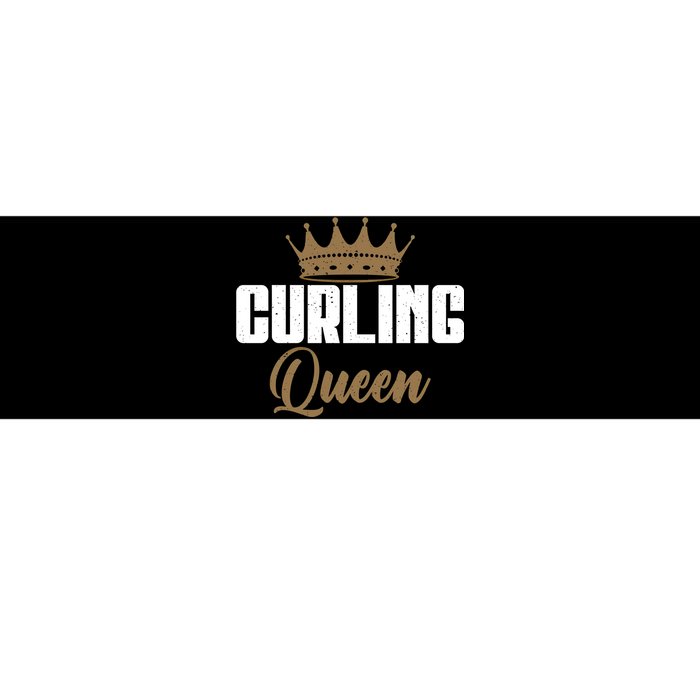 Curling Queen Curling Gift Bumper Sticker