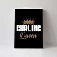 Curling Queen Curling Gift Canvas