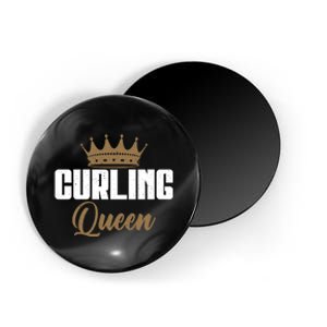 Curling Queen Curling Gift Magnet