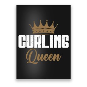 Curling Queen Curling Gift Poster