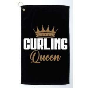 Curling Queen Curling Gift Platinum Collection Golf Towel