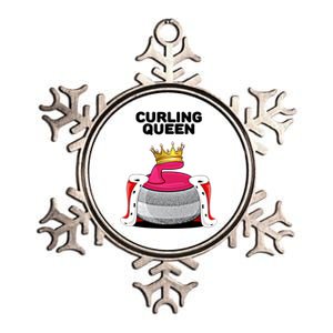 Curling Queen Curling Team Player Curling Great Gift Metallic Star Ornament