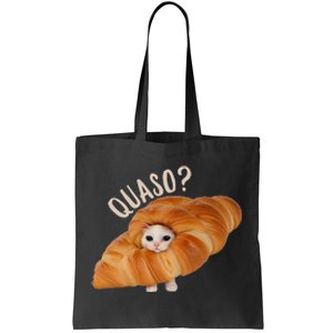 Croissant Quasocat Tote Bag