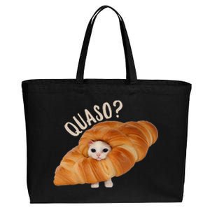 Croissant Quasocat Cotton Canvas Jumbo Tote