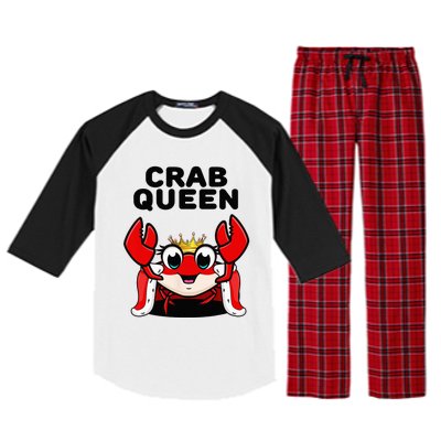 Crab Queen Crab Crab Raglan Sleeve Pajama Set