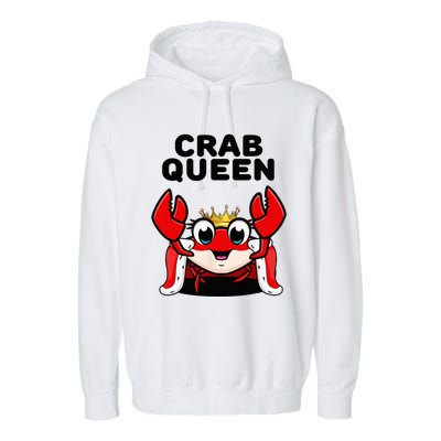 Crab Queen Crab Crab Garment-Dyed Fleece Hoodie