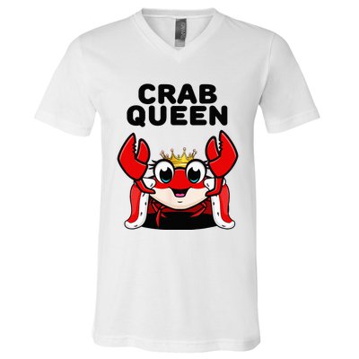 Crab Queen Crab Crab V-Neck T-Shirt