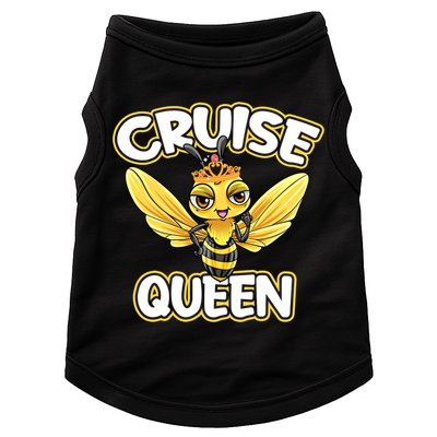 Cruise Queen Cruise Ship Cute Bee Design Beach Vacation Gift Doggie Tank