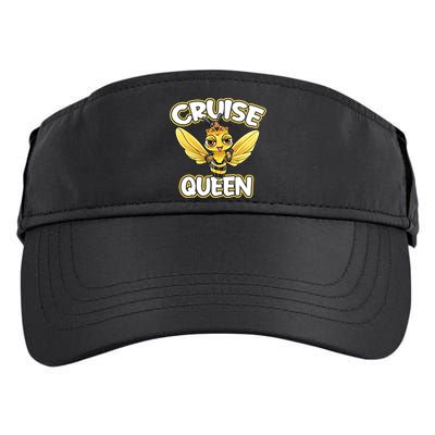 Cruise Queen Cruise Ship Cute Bee Design Beach Vacation Gift Adult Drive Performance Visor