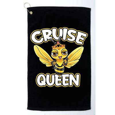 Cruise Queen Cruise Ship Cute Bee Design Beach Vacation Gift Golf Towel