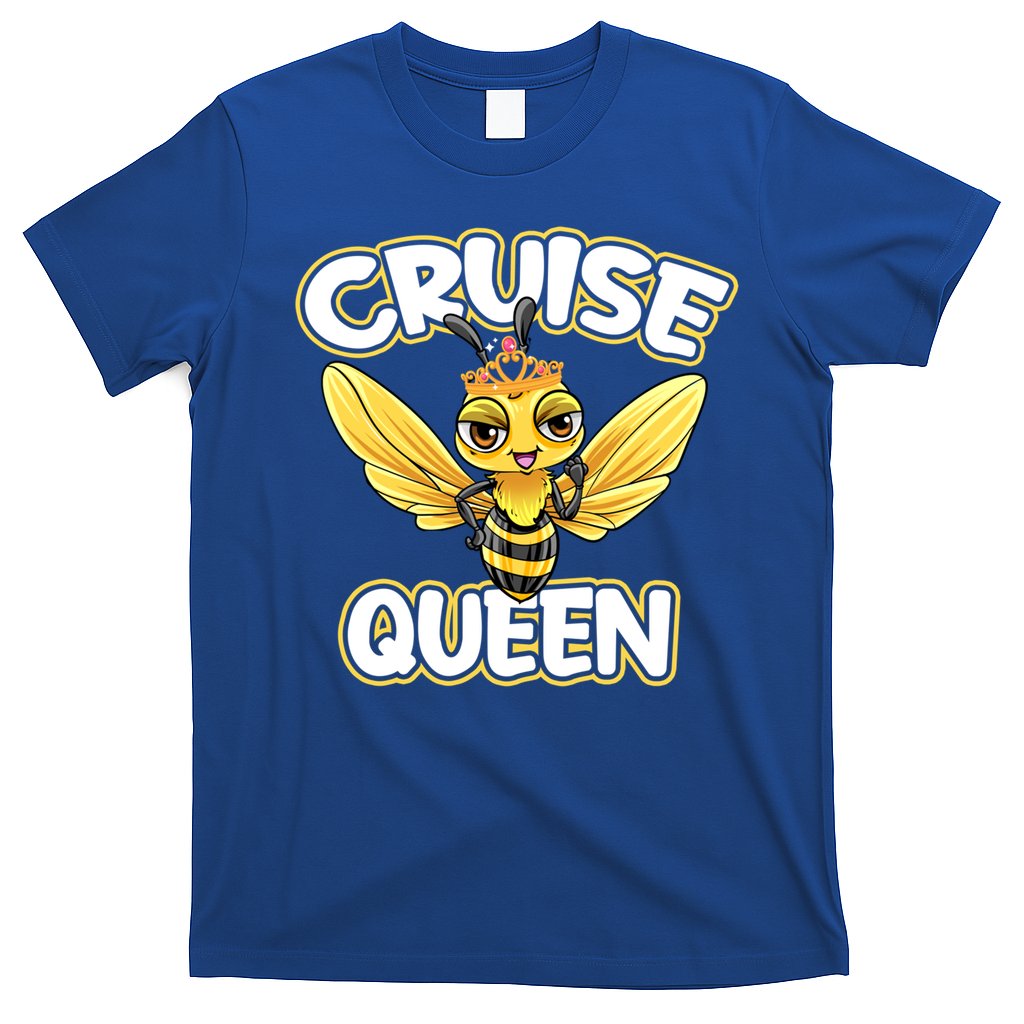 Cruise Queen Cruise Ship Cute Bee Design Beach Vacation Gift T-Shirt
